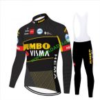  - 2021 Jumbo Visma komplet dres a kalhoty zimn od  kadado.cz